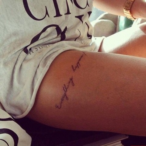 simple thigh tattoos for girls 8